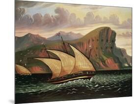 Felucca in Gibraltar-Thomas Chambers-Mounted Giclee Print