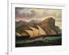 Felucca in Gibraltar-Thomas Chambers-Framed Giclee Print