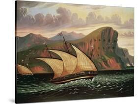 Felucca in Gibraltar-Thomas Chambers-Stretched Canvas