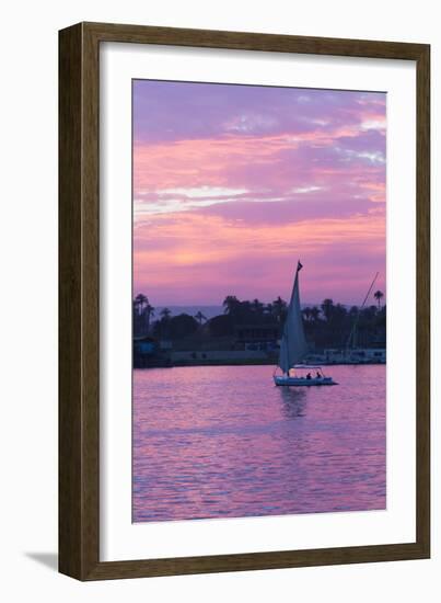 Felucca on the Nile River, Luxor, Egypt, North Africa, Africa-Richard Maschmeyer-Framed Photographic Print