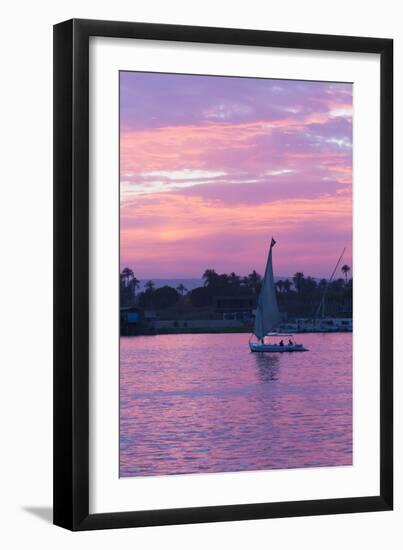 Felucca on the Nile River, Luxor, Egypt, North Africa, Africa-Richard Maschmeyer-Framed Photographic Print