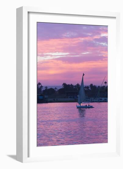 Felucca on the Nile River, Luxor, Egypt, North Africa, Africa-Richard Maschmeyer-Framed Photographic Print