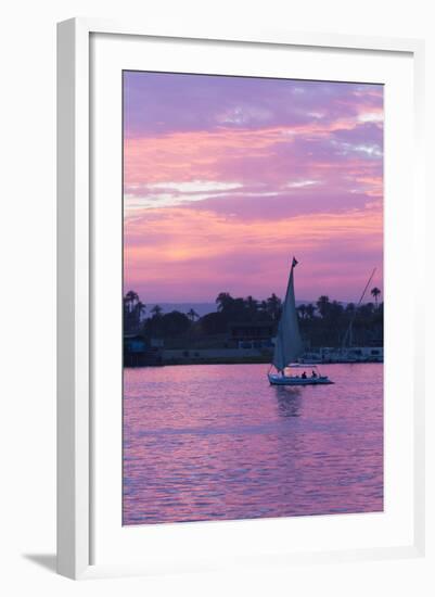 Felucca on the Nile River, Luxor, Egypt, North Africa, Africa-Richard Maschmeyer-Framed Photographic Print