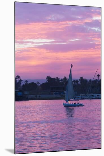 Felucca on the Nile River, Luxor, Egypt, North Africa, Africa-Richard Maschmeyer-Mounted Photographic Print