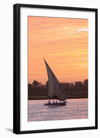 Felucca on the Nile River, Luxor, Egypt, North Africa, Africa-Richard Maschmeyer-Framed Photographic Print