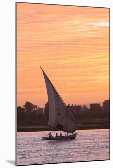 Felucca on the Nile River, Luxor, Egypt, North Africa, Africa-Richard Maschmeyer-Mounted Photographic Print