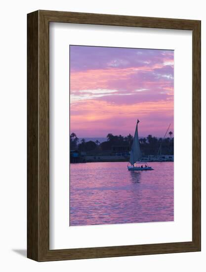 Felucca on the Nile River, Luxor, Egypt, North Africa, Africa-Richard Maschmeyer-Framed Photographic Print