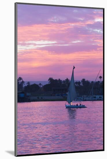 Felucca on the Nile River, Luxor, Egypt, North Africa, Africa-Richard Maschmeyer-Mounted Photographic Print