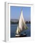 Felucca on the River Nile, Egypt, North Africa, Africa-Guy Thouvenin-Framed Photographic Print