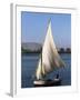 Felucca on the River Nile, Egypt, North Africa, Africa-Guy Thouvenin-Framed Photographic Print