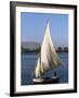 Felucca on the River Nile, Egypt, North Africa, Africa-Guy Thouvenin-Framed Photographic Print