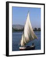 Felucca on the River Nile, Egypt, North Africa, Africa-Guy Thouvenin-Framed Photographic Print