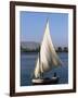 Felucca on the River Nile, Egypt, North Africa, Africa-Guy Thouvenin-Framed Photographic Print