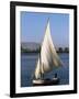 Felucca on the River Nile, Egypt, North Africa, Africa-Guy Thouvenin-Framed Photographic Print