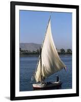 Felucca on the River Nile, Egypt, North Africa, Africa-Guy Thouvenin-Framed Photographic Print