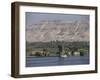 Felucca on the River Nile, Looking Towards Valley of the Kings, Luxor, Thebes, Egypt-Gavin Hellier-Framed Photographic Print