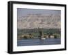 Felucca on the River Nile, Looking Towards Valley of the Kings, Luxor, Thebes, Egypt-Gavin Hellier-Framed Photographic Print