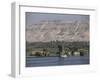 Felucca on the River Nile, Looking Towards Valley of the Kings, Luxor, Thebes, Egypt-Gavin Hellier-Framed Photographic Print