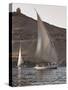 Felucca Sailing on the River Nile Near Aswan, Egypt, North Africa, Africa-Michael DeFreitas-Stretched Canvas