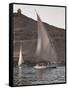 Felucca Sailing on the River Nile Near Aswan, Egypt, North Africa, Africa-Michael DeFreitas-Framed Stretched Canvas