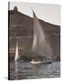 Felucca Sailing on the River Nile Near Aswan, Egypt, North Africa, Africa-Michael DeFreitas-Stretched Canvas