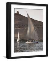 Felucca Sailing on the River Nile Near Aswan, Egypt, North Africa, Africa-Michael DeFreitas-Framed Photographic Print