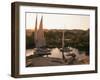 Feluccas on the Nile River-Walter Bibikow-Framed Photographic Print