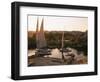 Feluccas on the Nile River-Walter Bibikow-Framed Photographic Print