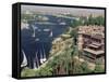 Feluccas on the River Nile and the Old Cataract Hotel, Aswan, Egypt, North Africa, Africa-Upperhall Ltd-Framed Stretched Canvas