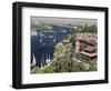 Feluccas on the River Nile and the Old Cataract Hotel, Aswan, Egypt, North Africa, Africa-Upperhall Ltd-Framed Photographic Print