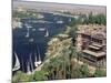 Feluccas on the River Nile and the Old Cataract Hotel, Aswan, Egypt, North Africa, Africa-Upperhall Ltd-Mounted Photographic Print