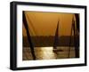 Feluccas on the River Nile, Aswan, Egypt, North Africa, Africa-Groenendijk Peter-Framed Photographic Print