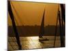 Feluccas on the River Nile, Aswan, Egypt, North Africa, Africa-Groenendijk Peter-Mounted Photographic Print