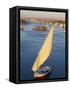 Feluccas on the River Nile, Aswan, Egypt, North Africa, Africa-Tuul-Framed Stretched Canvas