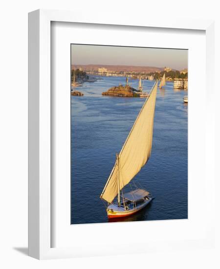 Feluccas on the River Nile, Aswan, Egypt, North Africa, Africa-Tuul-Framed Photographic Print