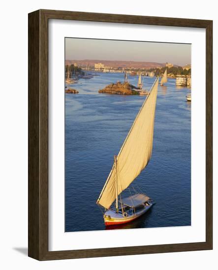 Feluccas on the River Nile, Aswan, Egypt, North Africa, Africa-Tuul-Framed Photographic Print