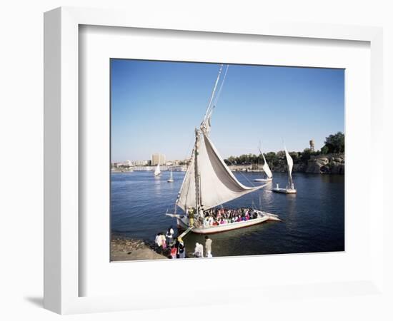 Feluccas on the River Nile, Aswan, Egypt, North Africa, Africa-Philip Craven-Framed Photographic Print