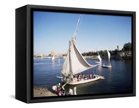 Feluccas on the River Nile, Aswan, Egypt, North Africa, Africa-Philip Craven-Framed Stretched Canvas