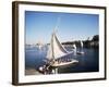 Feluccas on the River Nile, Aswan, Egypt, North Africa, Africa-Philip Craven-Framed Photographic Print