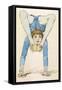 Female Acrobat Seen from the Front Balances on Her Hands-Jules Garnier-Framed Stretched Canvas