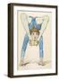 Female Acrobat Seen from the Front Balances on Her Hands-Jules Garnier-Framed Art Print