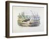 Female and Male Lapwing-Edouard Travies-Framed Giclee Print