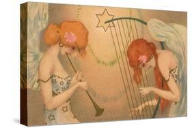 Female Angel Musicians, 1903-Ernst Ludwig Kirchner-Stretched Canvas