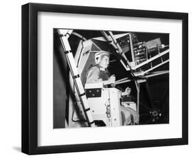 Female Astronaut Training-null-Framed Photographic Print