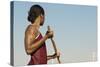 Female Athlete Preparing for Pole Jump-sirtravelalot-Stretched Canvas