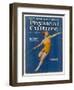 Female Athlete Throws the Javelin-Jay William Weaver-Framed Art Print