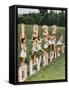 Female Athletes Perform a Routine to Publicise the 1932 Los Angeles Olympics-null-Framed Stretched Canvas