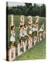 Female Athletes Perform a Routine to Publicise the 1932 Los Angeles Olympics-null-Stretched Canvas