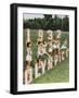 Female Athletes Perform a Routine to Publicise the 1932 Los Angeles Olympics-null-Framed Photographic Print