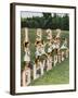 Female Athletes Perform a Routine to Publicise the 1932 Los Angeles Olympics-null-Framed Photographic Print